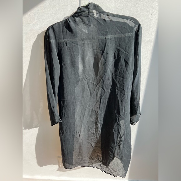 Black Silk Robe - Picture 4 of 5